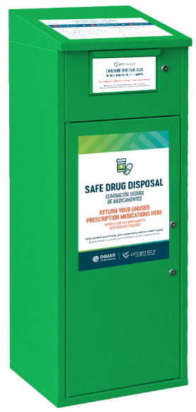 A safe drug disposal bin is available at the SHAC Pharmacy for unwanted medications.
